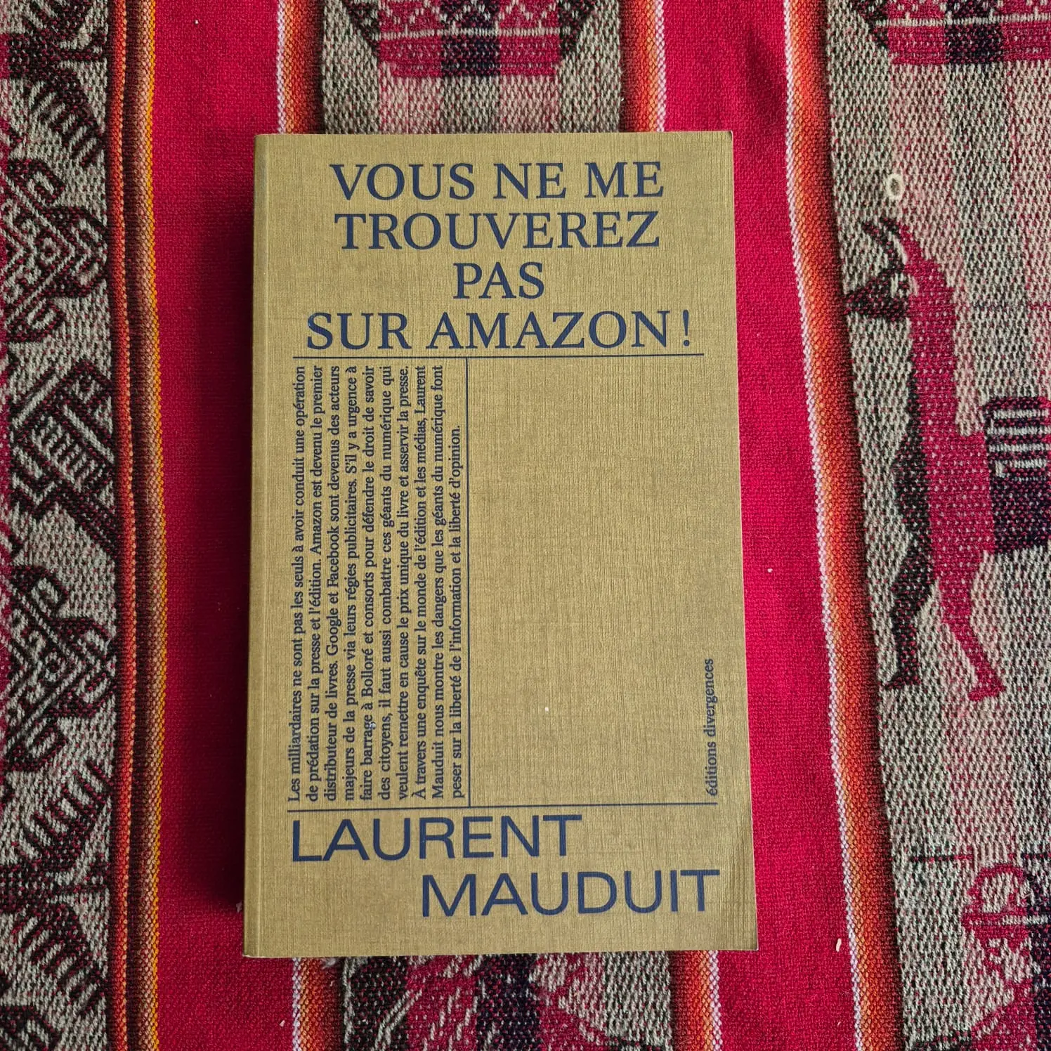Vous ne me trouverez pas sur Amazon !